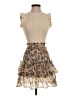 Current Air 100% Rayon Tweed Tan Cocktail Dress Size XXS - photo 1