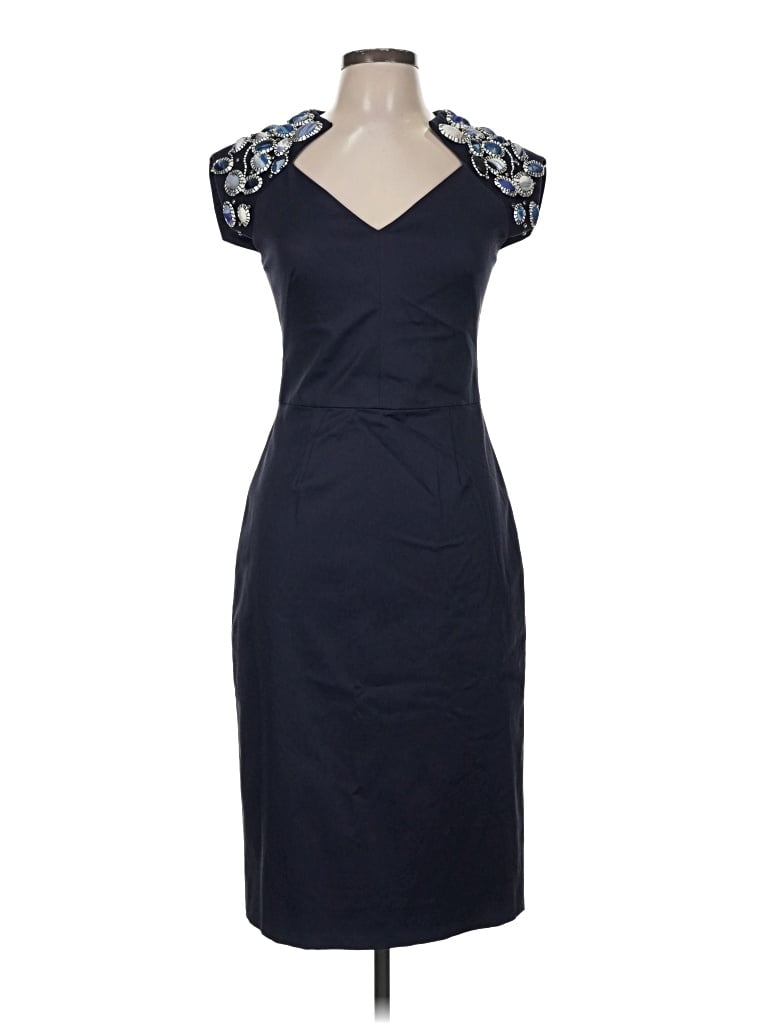 Pre-owned Lela Rose Cocktail Dress In Blue