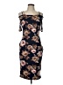 Love J Floral Brown Cocktail Dress Size L - photo 1