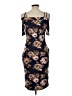 Love J Floral Brown Cocktail Dress Size L - photo 2