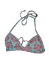 Frankies Bikinis Print Teal Swimsuit Top Size M - photo 1