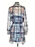 Parker Plaid Blue Casual Dress Size S - photo 2