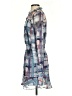 Parker Plaid Blue Casual Dress Size S - photo 5