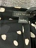 Ann Taylor 100% Polyester Polka Dots Black Casual Dress Size 2 - photo 7