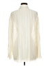 Shein 100% Polyester Stripes Ivory Long Sleeve Blouse Size 4 - photo 2