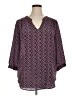 Ellie Kai Purple 3/4 Sleeve Blouse Size 14 - photo 1