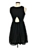 Xhilaration 100% Polyester Chevron-herringbone Black Cocktail Dress Size M - photo 2