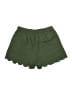 Madewell 100% Polyester Solid Green Scallop-Hem Pull-On Shorts Size M - photo 2