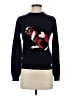 MSGM 100% Acrylic Graphic Blue Pullover Sweater Size S - photo 1