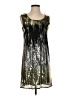 Emmelee 100% Polyester Metallic Silver Cocktail Dress Size S - photo 1