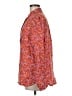 J.Crew Floral Red Long Sleeve Blouse Size 6 - photo 5