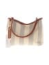 Mode Stripes Ivory Shoulder Bag One size - photo 1