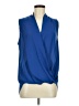 Pleione 100% Polyester Blue Sleeveless Blouse Size M - photo 1