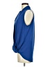 Pleione 100% Polyester Blue Sleeveless Blouse Size M - photo 5
