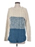 L.L.Bean Signature 100% Cotton Color Block Blue Pullover Sweater Size XS - photo 1