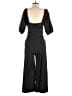Something Navy Chevron-herringbone Black Jumpsuit Size M - photo 2