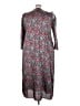 J.Crew Collection 100% Polyester Gray Casual Dress Size 24 - photo 2
