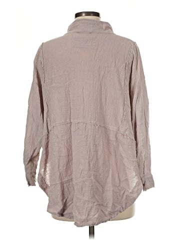Sweet Lovely by Jen 3/4 Sleeve Button-Down Shirt (view 2)