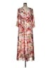 Assorted Brands 100% Polyester Floral Pink Casual Dress Size 16 - photo 1