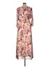 Assorted Brands 100% Polyester Floral Pink Casual Dress Size 16 - photo 2