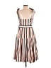 Gianni Bini Stripes Tan Casual Dress Size M - photo 2