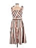Gianni Bini Stripes Tan Casual Dress Size M - photo 1