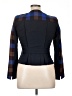 Akris Punto 100% Baumwolle Plaid Blue Jacket Size 10 - photo 2