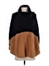 THML Color Block Brown Poncho Size S - photo 1