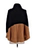 THML Color Block Brown Poncho Size S - photo 2