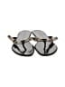 Burberry 100% Leather Gray Black Flip Flops Size EU 40 - photo 2