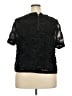 City Chic 100% Polyester Black Short Sleeve Top Size 20 Plus (L) - photo 2