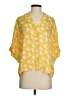 Rag & Bone Floral Yellow Short Sleeve Blouse Size S - photo 1