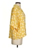 Rag & Bone Floral Yellow Short Sleeve Blouse Size S - photo 4