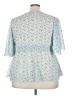 Shein Curve Blue Short Sleeve Blouse Size 20 Plus (4) - photo 2