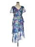 MARCHESA notte 100% Polyester Blue Cocktail Dress Size 14 - photo 1