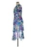 MARCHESA notte 100% Polyester Blue Cocktail Dress Size 14 - photo 5