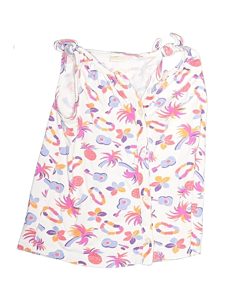 Pre-owned Tucker + Tate Kids' Sleeveless Blouse In White