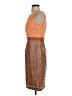 Anne Klein 100% Polyester Color Block Orange Cocktail Dress Size 2 - photo 5