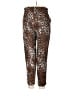 Veronica Beard 100% Linen Animal Print Brown Linen Pants Size 10 - photo 2