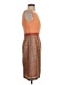 Anne Klein 100% Polyester Color Block Orange Cocktail Dress Size 2 - photo 4