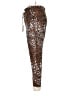 Veronica Beard 100% Linen Animal Print Brown Linen Pants Size 10 - photo 5