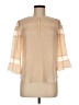 Rebecca Taylor 100% Polyester Ivory 3/4 Sleeve Blouse Size M (estimated) - photo 1