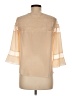 Rebecca Taylor 100% Polyester Ivory 3/4 Sleeve Blouse Size M (estimated) - photo 2