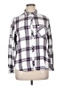BeachLunchLounge 100% Rayon Plaid Silver Long Sleeve Button-Down Shirt Size XL - photo 1
