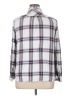 BeachLunchLounge 100% Rayon Plaid Silver Long Sleeve Button-Down Shirt Size XL - photo 2