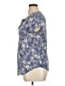Como Vintage Blue Short Sleeve Blouse Size XL - photo 5