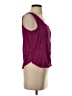 Anxiety Burgundy Pink Sleeveless Blouse Size L - photo 4