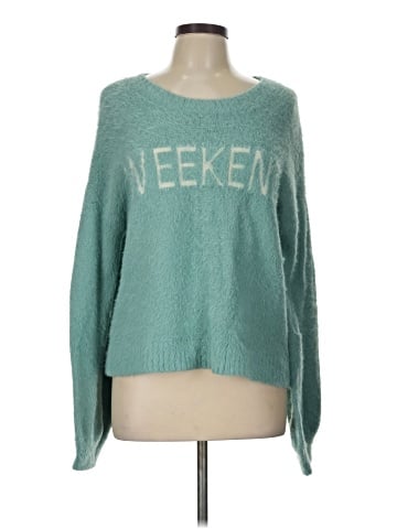 Hem & Thread Pullover Sweater (view 1)