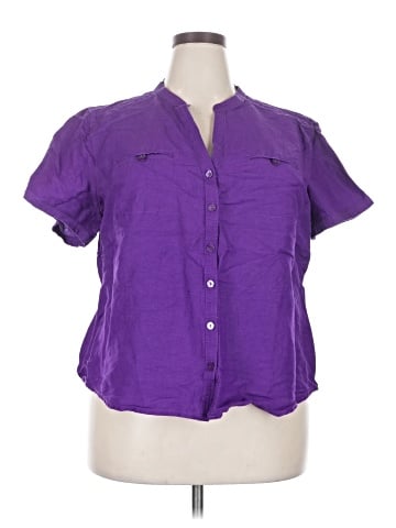 Ashley Stewart Short Sleeve Blouse (view 1)