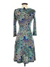 En Focus Studio Paisley Teal Cocktail Dress Size 4 - photo 2